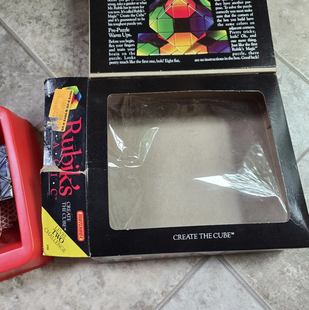 Vintage 1987 Matchbox Rubik's Magic Puzzle Cube Brain Teasers